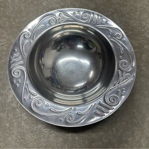 Lenox Silver Swirl Design Bowl